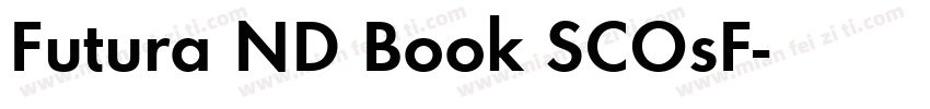 Futura ND Book SCOsF字体转换